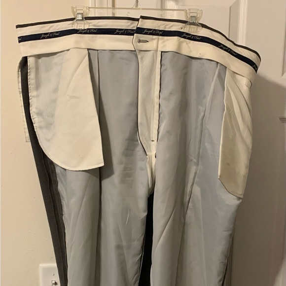 Joseph & Feiss Pants Mens Wool Pleated Pants Grey 48 X 3 Big And Tall Poshmark